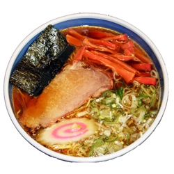 甲府ラーメン支那そば工房蓬来軒２食化粧箱入【超有名ご当地ラーメン】