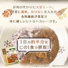 画像6: 食物繊維豊富 大豆ミートのキーマ風カレー 180ｇ たけのこ れんこん入りレトルトカレー (6)