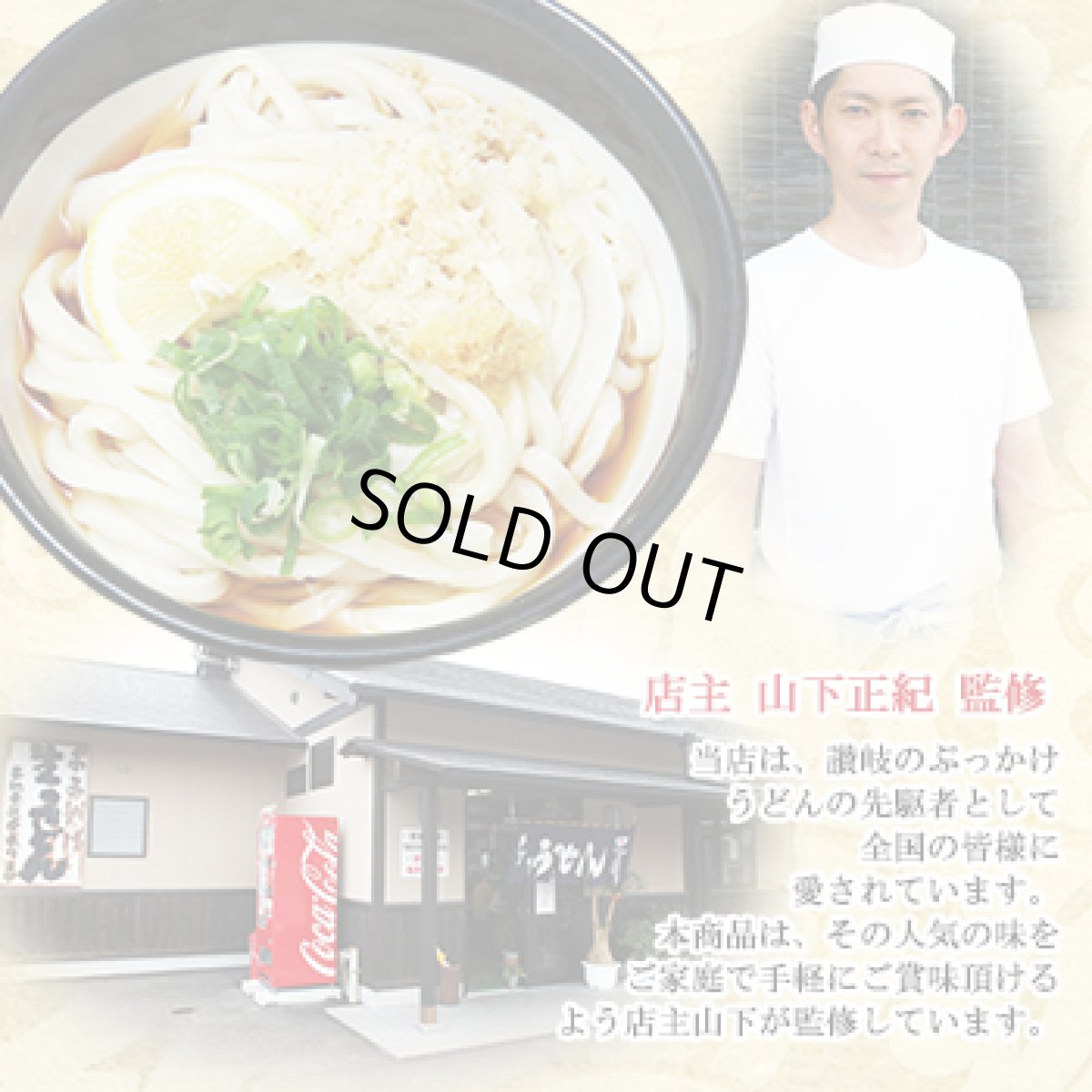 画像2: 山下うどん  ぶっかけうどん  讃岐うどん2食入（半生麺、箱） (2)