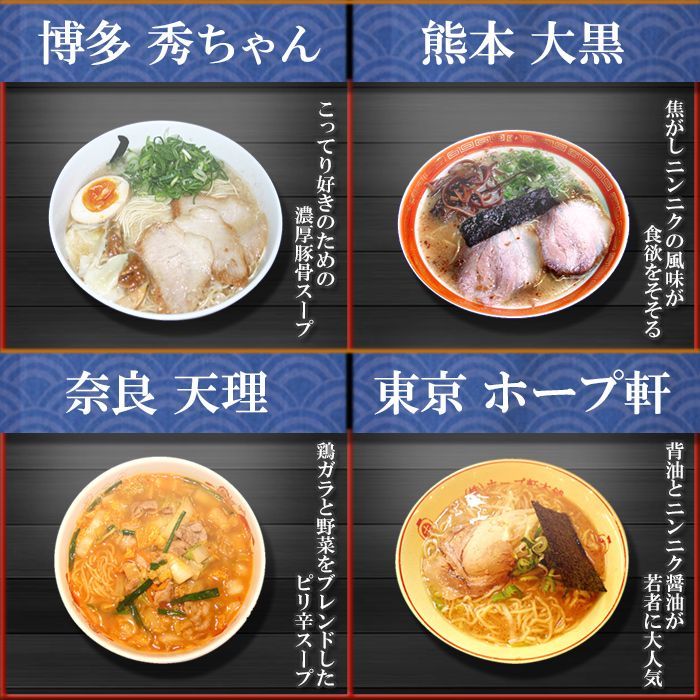 スタミナラーメン　男性好みの有名店10種類20食お取り寄せラーメン通販